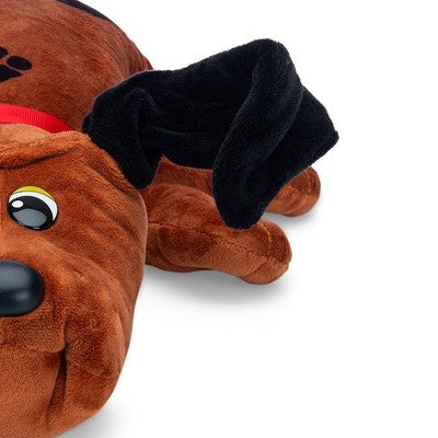 Pound Puppies Classic Plush Reddish Brown with Black Spots
