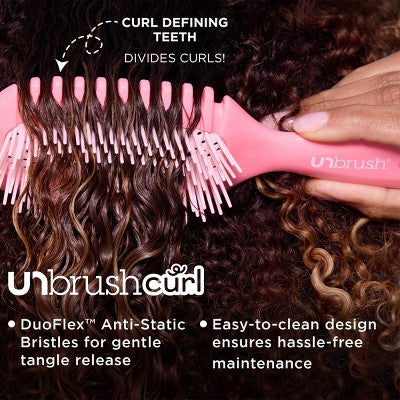UNbrush Curl Hair Brush - Pink