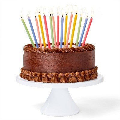 15pc Natural Beeswax Cake Candles Rainbow - Favorite Day