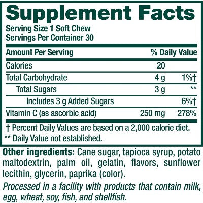 Vitafusion Immune Support Soft Chews - 30ct EXP 12/25