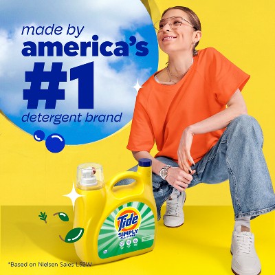Tide Simply Daybreak Fresh Liquid Laundry Detergent 85 Loads - 107 fl oz