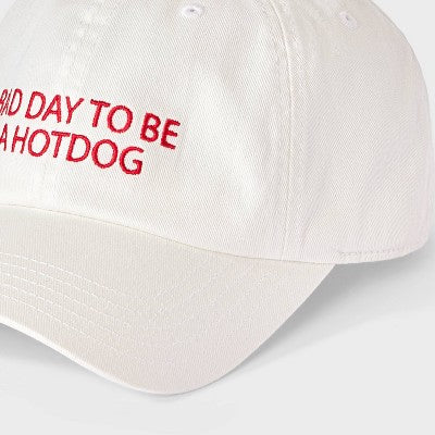 Bad Day Hot Dog Baseball Hat - Universal Thread White