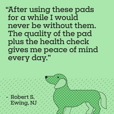 Pet Life Unlimited Health Tracker Dog Pads - 20ct: Unscented, Pet Training Pads, All Ages