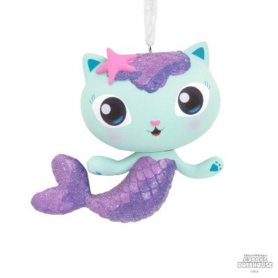 Hallmark Gabby's Dollhouse MerCat Christmas Tree Ornament: DreamWorks Animation Collectible, Indoor Decoration