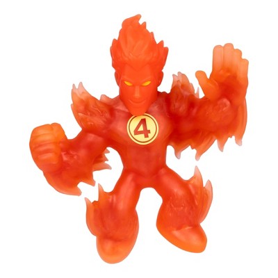 Fantastic 4 Heroes of Goo Jit Zu Human Torch Stretchy Figure