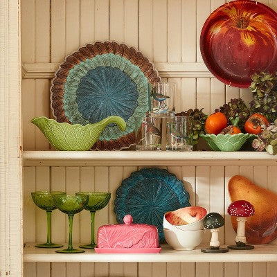 13" Feathers Stoneware Round Serving Platter - John Derian for Target