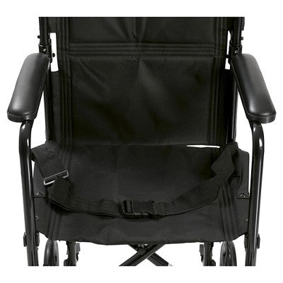 Drive Medical Lightweight Transport Wheelchair, 17" Seat, Black (LOCAL PICKUP ONLY)