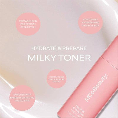MCoBeauty Hydrate & Prepare Milky Toner - 4.73oz: Vegan, Facial Treatments, Cream, Normal Skin