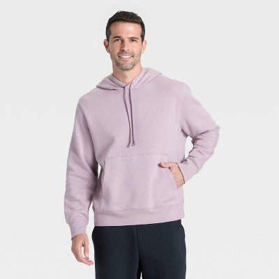 Men's Active Comfort Cotton Fleece Hoodie - All In Motion Mauve M