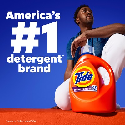 Tide Spring Meadow HE Deep Cleaning Concentrated Liquid Laundry Detergent 100 Loads - 125oz