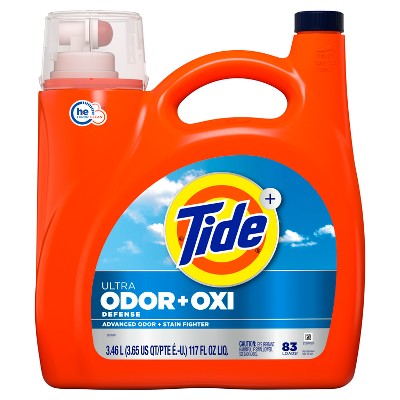 Tide Ultra Odor Defense + Oxi HE Deep Cleaning Concentrated Liquid Laundry Detergent 83 Loads - 117 fl oz