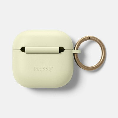 AirPods Pro (1/2 Generation) Recycled Silicone Case - heyday Matcha Green: Wireless Charging Compatible, Flip Cover & Carabiner