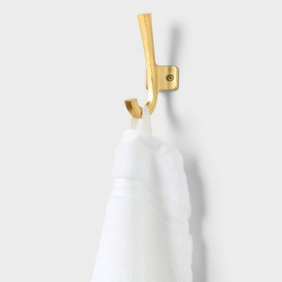 4pk Spa Plush Washcloth Set White - Threshold