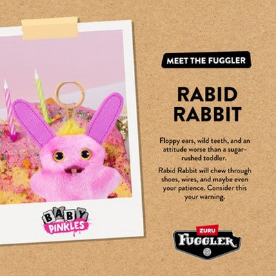 Fuggler Baby Pinkles Rabid Rabbit Stuffed Animal