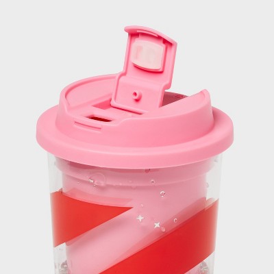 Kids' 12 fl oz Snowglobe Tumbler Pink/Red - Pillowfort