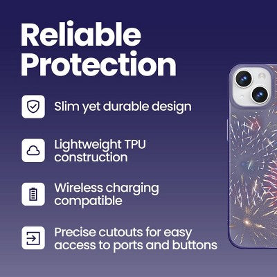 GEMS iPhone 17e/16e/15/14/13 Phone Case - Firework