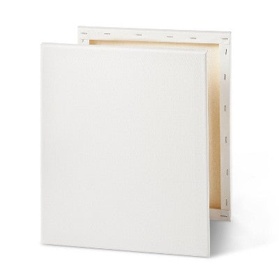 11"x14" Stretched Canvas White - Mondo Llama: Art Canvases to Paint On, General Canvas Material