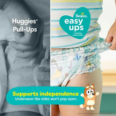 Pampers Easy Ups Bluey Training Underwear - Size 5T6T - 15ct