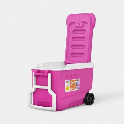 Sun Squad Wheelie 53 Cans/38qt Rolling Cooler - Pink Fizz (LOCAL PICKUP ONLY)