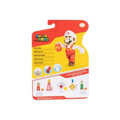 Nintendo Super Mario with Fire Flower 4" Action Figure