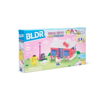 Hello Kitty and Friends Hello Kitty's Dream Cafe Building Set with Hello Kitty, Cinnamoroll, and Pompompurin Minifigures
