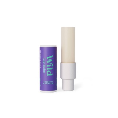 Wild Cosmetics Coconut & Vanilla Lip Balm Refill - 0.3oz/2pk: Moisturizing, Clear, Balm, 2-Pack