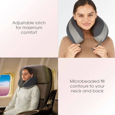 Travel Smart Soft Bed Neck Pillow - Gray