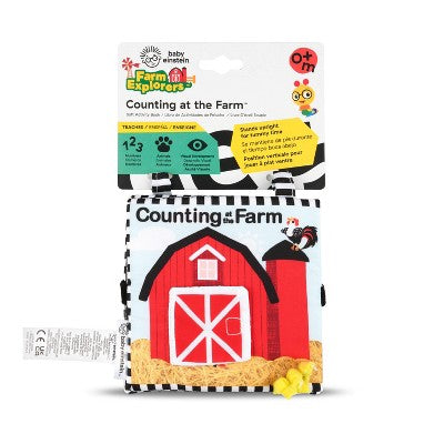 Baby Einstein Farm Explorers Counting at the Farm Soft Activity Book - 0-36m