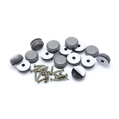 Gorilla Glid 1" Round Gorilla Glide Chair Slider Glide: Floor Chair Protector Pads, Gray, 16 Pack, Floor Care Accessories