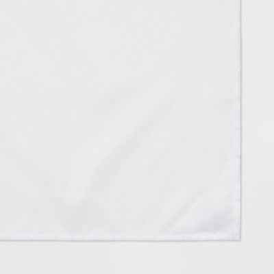 71"x71" RPET Fabric Mid Weight Shower Liner White - Threshold: Mildew Resistant, Machine Washable, Grommet Top