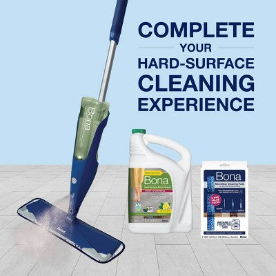 Bona Lemon Mint Cleaning Products Mop Refill Multi Surface All Purpose Floor Cleaner - 64oz