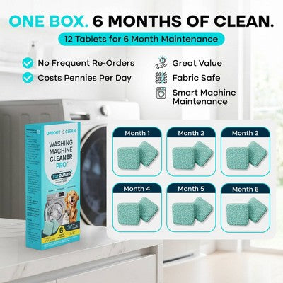 Uproot Clean Unscented Washing Machine Cleaner Pro Solid Laundry Sanitizers - 5oz