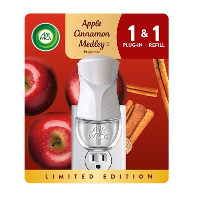 Air Wick Plug-In Scented Oil Air Freshener Starter Kit Apple Cinnamon Medley - 0.67 fl oz