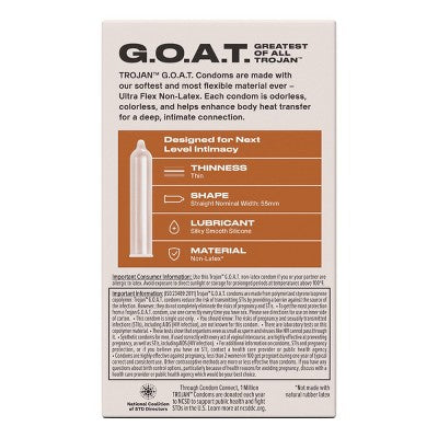Trojan GOAT Non Latex Condoms - 10ct