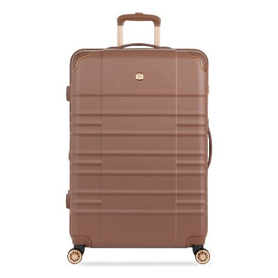 SWISSGEAR Cascade II Hardside Large Checked Spinner Suitcase - Maple: Tear-Resistant, 8 Wheels