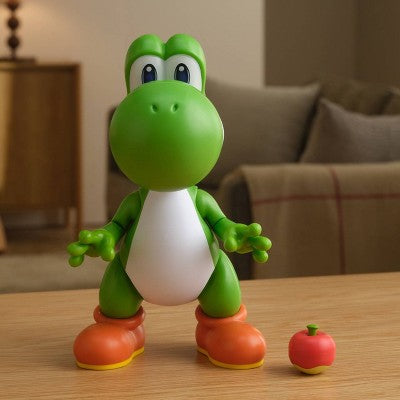 Nintendo Super Mario Yum Yum Yoshi 9.5" Feature Figure Grab the fruit again and again