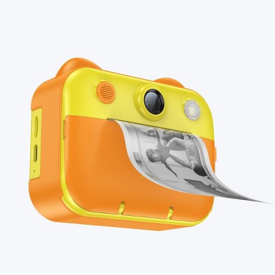 hoco. Kids Dual-Cam Digital Print Camera, Yellow