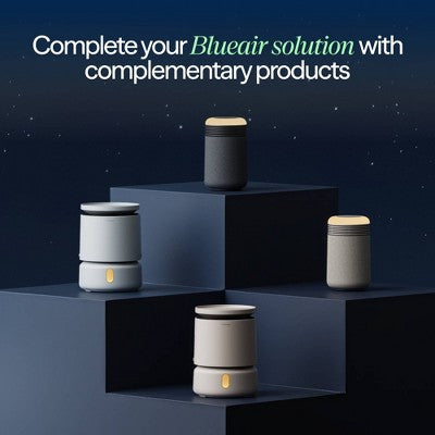 Blueair Mini Restful Air purifier and Sunrise Alarm Clock Midnight Blue