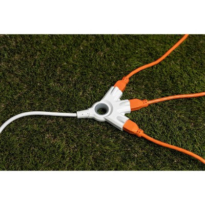 GE 50' 3-Outlet EZGrip Grounded Indoor-Outdoor Extension Cord White