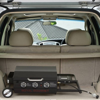 RoyalGourmet Portable 3-Burner Gas Griddle PD3001TG Black (LOCAL PICKUP ONLY)
