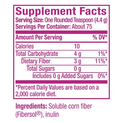 Metamucil Clear Digestive GLP-1 Friendly Fiber Blend - 3g Fiber Per Serving - 11.6oz/75 Dose
