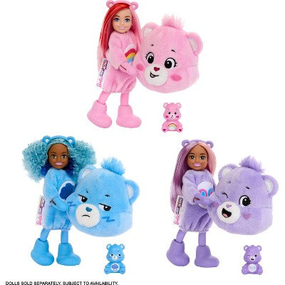 Barbie 6.5" Cutie Reveal Chelsea Small Doll & Accessories Pink Hair/Blue Eyes with 6 Surprises