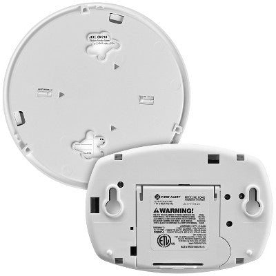 First Alert Alarm Smoke DC10 SM210CO400: 10-Year Smoke & Carbon Monoxide Detector, Battery Operated, White, 2-Pack