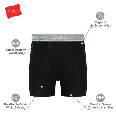 Hanes Boys' 10pk Boxer Briefs - S