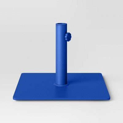25lbs Steel Square Outdoor Patio Market Umbrella Bases Cobalt - Room Essentials (LOCAL PICKUP ONLY)