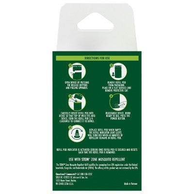 STEM Outdoor Mosquito Repellent Zone Device Refill 18hr - 2 Pods/0.15 fl oz each