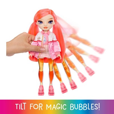 Rainbow High Sparkle and Shine Dawn with Magic Bubbles in Legs, Red Coral Hair 11" Fashion Doll
