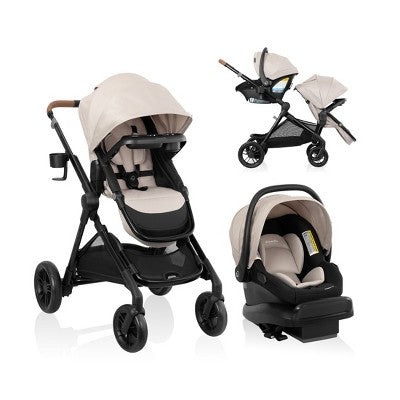 Evenflo Pivot Xpand Travel System with LiteMax NXT Infant Car Seat - Canyon Beige (LOCAL PICKUP ONLY)