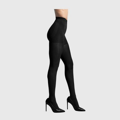 L'eggs Women's 80 Denier 360 Contour Super Opaque Tights - Black XL