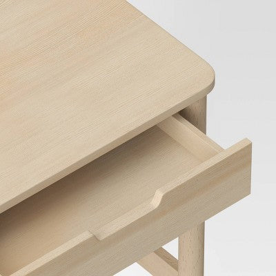 Scandi Desk with Drawers Natural - Room Essentials (LOCAL PICKUP ONLY)
